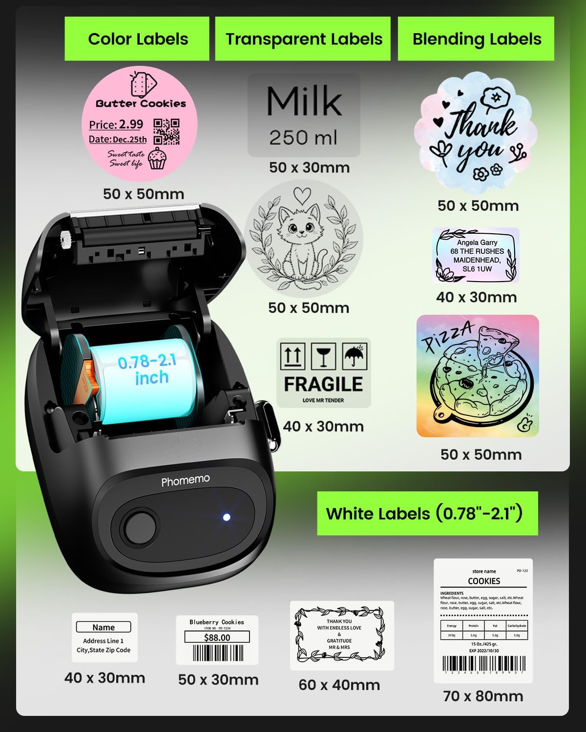 포모모 M160 라벨 메이커 블루투스 주소 라벨 프린터 - Commercial Shirt Printing Machine 리뷰 및 가격